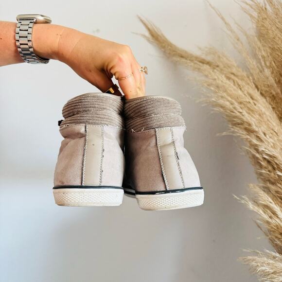 MENS KENNETH COLE Rubber Grey Brown White Lace Up High Top Sneakers Shoes 10 - Picture 6 of 12